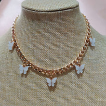 Load image into Gallery viewer, Punk Gold  Silver Color Chain 5 Butterfly Pendant Necklace for Women Wedding Party Statement 2020 Cute Choker Necklaces Jewelry