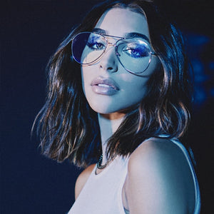 transparent women's glasses pilot glasses black frame  Spectacle Frame Clear Lens Fake Glasses feminino oculos eyeglasses