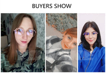 Load image into Gallery viewer, Transparent Optical Glasses Women Elegant Irregular Eyeglasses Frames Ladies Luxury Metal Spectacles Frame