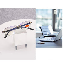 Load image into Gallery viewer, Anti-blue light Finished Myopia Glasses Rimless Eyeglasses Students Short Sighted Eyewear -1.0 -1.5 -2 -2.5 -3 -3.5 -4