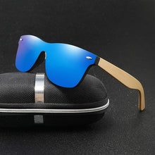 Carica l'immagine nel visualizzatore di Gallery, Wood Men Women Night vision Bamboo Sunglasses Drive Yellow Lens Vintage Square Male Female Sun Glasses for men
