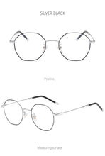 Load image into Gallery viewer, Gold Computer Glasses Frame Women Alloy Polygon Anti Blue Light Eyeglass Frames Fashion Myopia Prescription Eyewear 8005