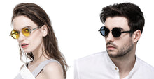 Load image into Gallery viewer, 2022 Vintage Steampunk Sunglasses Round Punk Alloy Metal Retro Red Sun Glasses Women Goggles Men Gothic Style Shades