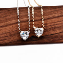 Carica l&#39;immagine nel visualizzatore di Gallery, 2020 New Female Fashion Crystal Heart Necklace Pendant  Short Gold Chain Necklace Pendant Necklace Charm Gifts girlfriends