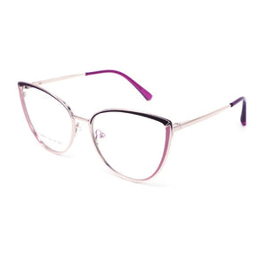 Ann Defee Optical metal Eyeglasses Frame for CAT Women Glasses Prescription Spectacles Full Rim Frame Glasses CH9001