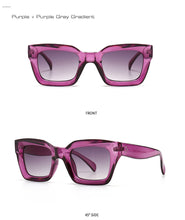 Load image into Gallery viewer, Fashion Cat Eye Sunglasses Women Brand Designer Retro Square Blue Purple Eyewear Female Nails Sun Glasses Shades UV400 Men