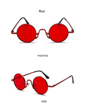 Load image into Gallery viewer, Vintage Red Round Sunglasses Women Men Fashion Brand Designer Sun Glasses Female Male Retro Small Frame Circle Hip Hop Oculos
