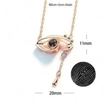 Load image into Gallery viewer, 100 Languages Love Necklace Heart Pendant Wedding Romantic I Love You Projection Necklace for Women Girl Friend Ladies Gifts