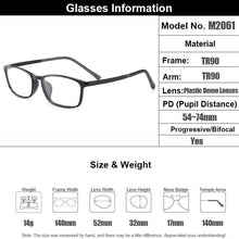 Load image into Gallery viewer, Gmei Optical Ultralight TR90 Glasses Frame Men Rectangular Prescription Eyeglasses Myopia Optical Frames Male Spectacles M2061