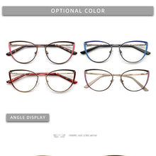 Load image into Gallery viewer, Myopia Women&#39;s Glasses Optical Retro Prescription Glasses Grade Female Reading Glasses Cat Eye Eyeglass Frames Brand NEW YINSQER
