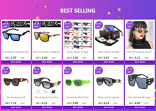 Load image into Gallery viewer, Luxury Flame Sunglasses Women Rimless Bat Sun Glasses Tears Shades Eyeglass Vintage Feather Sunglass Fire Shape Eyewear