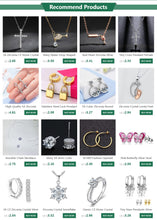 Load image into Gallery viewer, 5A Zirconia Cross Crystal Pendants Silver-Plate Box Chain Necklace Female Choker Necklaces Fashion Jewelry Gifts For Women Girls