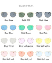 Load image into Gallery viewer, Vintage Square Sunglasses Women Retro Polygon Sun Glasses For Male Metal Small Frame Mirror Classic Oculos De Sol Feminino