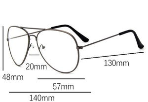 Ttransparent women's glasses pilot glasses black frame  Spectacle Frame Clear Lens Fake Glasses feminino oculos eyeglasses