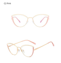 Load image into Gallery viewer, Ralferty Retro Glasses Women Anti Blue Light Decorative Cat Eye Female glasses Frame For Prescription Optic Myopia oculos F95721