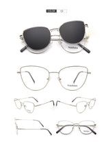 Load image into Gallery viewer, vogue cat eye Sunglasses Women Polarized Magnet Clip On Sun Glasses For Women Female Prescription Oculos