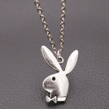 Load image into Gallery viewer, Cute Rabbit Necklace, Rabbit Charms, Rabbit Gentleman Charms, DIY Animal Jewelry Charms, Friend&#39;s Gifts A1715