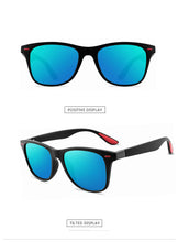 Carica l'immagine nel visualizzatore di Gallery, Square Retro Rivet Polarized Sunglasses UV400 Men's Glasses Classic Driving Sunglasses Oversized Sunglasses Men