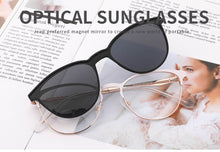 Load image into Gallery viewer, Vintage Cateye Sunglasses Women Clip on Brand Designer Optical Myopia Eyeglass Frame Prescription glasses Multifunction
