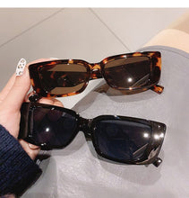 Load image into Gallery viewer, Ins Popular Fashion Small Rectangle Sunglasses Women Vintage Leopard Blue Eyewear Men Cat Eye Sun Glasses Shades UV400
