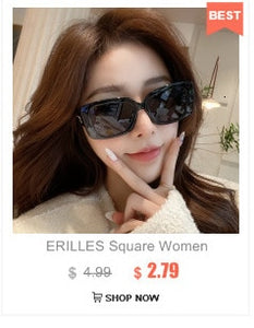 ERILLES Vintage Cat Eye Sunglasses Women Fashion Luxury Sexy Small Frame UV400 Sun Shades Glasses Female Oculos De Sol Feminino