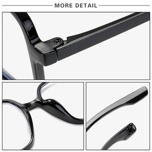 Retro Computer Spectacles Clear Glasses Frame Women Men Transparent Lens Myopia Optical Eyeglasses Oversized Square Frames