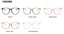 Load image into Gallery viewer, Anti Blue Light Glasses Blocking Filter Round Computer Glasses Men Women Super Light Frame Eyeglasses Pink Clear Spectacles