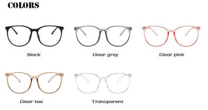 Anti Blue Light Glasses Blocking Filter Round Computer Glasses Men Women Super Light Frame Eyeglasses Pink Clear Spectacles