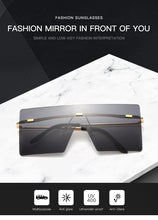Load image into Gallery viewer, Oversized Rimless Sunglasses Fashion Women Metal Gradient Sun glasses Luxury Lady Sunglass Eyewear UV400 Shades gafas de sol