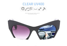 Load image into Gallery viewer, Big frame women glasses frame fashion cat eye Clear Lens brand oversized Glasses Female Transparent Half frame optical frame