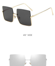 Load image into Gallery viewer, 2022 Sunglasses Women Luxury Sun Glasses For Women Glasses Retro Brand Square Sunglasses Women Metal Half Frame Eyewear