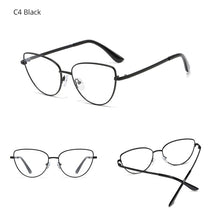Carica l'immagine nel visualizzatore di Gallery, Ralferty Vintage Eyeglasses Women'S Frame Cat Eye Glasses Female Grade Glasses No Diopter Spectacle Frames For Myopia