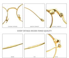 Load image into Gallery viewer, Pure Titanium Glasses Men Vintage Round Eyewear Myopia Optical Prescription Brand Designer Eyeglasses Frame Women