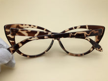 Load image into Gallery viewer, Cat Eye Optical Frames vintage eyeglasses Transparent Computer Glasses Fashion Brand Woman Leopard Spectacles Clear Lens Glasses