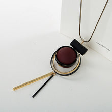 Load image into Gallery viewer, Bohemian Geometric Wood Handmade Vintage Tassel Long Sweater Chain Necklace Fashion Women Jewelry Accessories