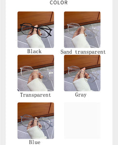 1PC Blue Light Blocking Frame Glasses Computer Mobile Phone Goggles Retro Polygon Ultralight Student Flat Glasses Wholesale