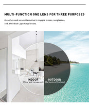 Load image into Gallery viewer, MERRYS Anti Blue Light Rays Photochromic Series 1.56 1.61 1.67 Prescription CR-39 Resin Aspheric Glasses Lenses Myopia Lens