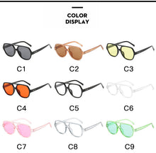 Carica l'immagine nel visualizzatore di Gallery, Luxury Sunglasses Women Classic Yellow Lens Square Sun Glasses Female Vintage Round Sunglass Goggles Lady Outdoor Beach Eyewear