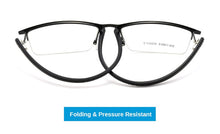 Carica l&#39;immagine nel visualizzatore di Gallery, Business Half Rim Men Glasses Frame Metal Alloy Eyeglasses Cool Optical Eyewear Man Spectacles Prescription Frames