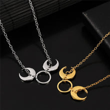 Load image into Gallery viewer, Word Necklace Men Women Flame Pendant Necklace Hip-Hop Rock Titanium Stainless Steel Gold Color Chain Necklace