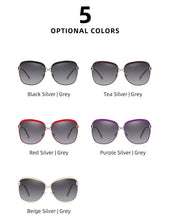 Load image into Gallery viewer, Polarized Ladies Sunglasses Women Gradient Lens Round Sun Glasses Square Luxury Brand Oculos Lunette De Soleil Femme