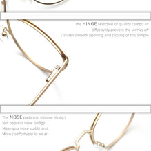 Load image into Gallery viewer, Myopia Women&#39;s Glasses Optical Retro Prescription Glasses Grade Female Reading Glasses Cat Eye Eyeglass Frames Brand NEW YINSQER