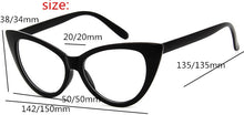 Carica l&#39;immagine nel visualizzatore di Gallery, New Cat Eye Glasses Frame Women Brand Designer Cateye Optical Eyeglasses Ladies Fashion Retro Clear Glasses