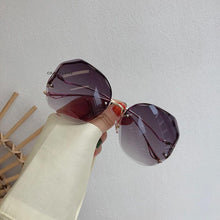Load image into Gallery viewer, Oulylan Rimless Sunglasses Women Fashion Metal Bent leg Gradient Sun Glasses Ladies Sexy Blue Pink Eyewear Vintage Shades UV400