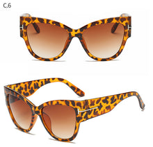 Load image into Gallery viewer, New Fashion Brand Designer Cat Eye Women Sunglasses Female Gradient Points Sun Glasses Big Oculos feminino de sol UV400