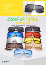 Load image into Gallery viewer, futuristic ff sunglasses women 2022 uv400 big rectangle fashion ff logo sunglasses oversized festival oculos de sol feminino