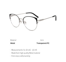 Load image into Gallery viewer, Women Glasses Frames Cat Eye Optical Myopia Eyeglasses Frame Brand Design For Women Eyewear