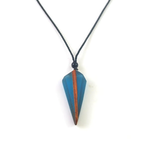 men'woman s fashionable wood resin necklace pendant, woven rope chain, hot - selling jewelry gifts