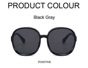 New Round Frame Sunglasses Women Retro Brand Designer Brown Black Oversized Lady Sun Glasses Female Fashion Outdoor Driving