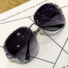 Load image into Gallery viewer, 2022 New Colorful Diamond Sunglasses Ladies Luxury Fashion One-piece Square Sunglasses Gradient Color Retro Punk Glasses UV400